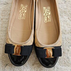 Salvatore Ferragamo Quilted Cap Toe Sneaker/Flats Size 7